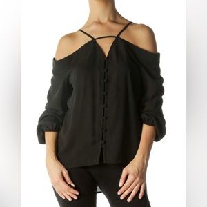 Express size medium cold shoulder top